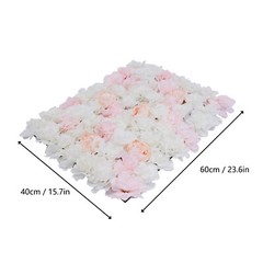 20Pcs Artificial Silk Flower Hydrangea Wall Panel Banquet Wedding Party Decor US