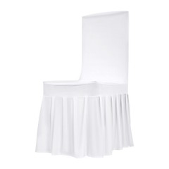 20PCS White Chair Covers for Wedding Parties and Dining Stretch Chair Slipcovers