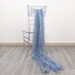 5 Crinkled Sheer Organza CHAIR SASHES Wedding Party Events Decorations Supplies