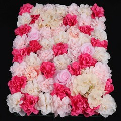 4pc Silk Flower Wall Panels 60 × 40 cm Artificial Floral Backdrop Wedding
