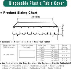 Coral Plastic Tablecloths 2 Pack Blush Red Disposable Table Covers 54 x 108 Inch