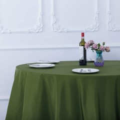 Ascoza 2pack 120 Inch Willow Round Tablecloth in Washable Polyester Fabric fo…
