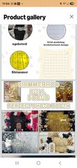 Shimmer Wall Backdrop 24 Pcs Decorative Panels Black