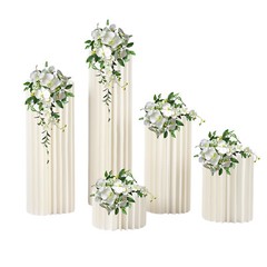 5 Pack Flower Stand Plinth Floral Display Wedding Centerpieces Stand 20-100cm