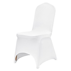 Uimoso 100PCS White Stretch Spandex Chair Covers for Weddings, Parties,