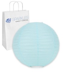 25 pcs 6″ inch Chinese Paper Lantern – Light Blue – Wedding Party Event bw