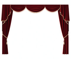 Newly Handmade Luxury Home Theater Velvet Curtain Drape Church School Stage