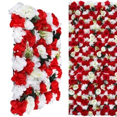 12PCS Silk Flower Wall Panels for Wedding and Event Decoration