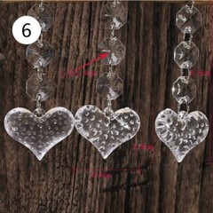 10x Acrylic Crystal Beads Pendant Prism Garland Hanging Chandelier Light Decor