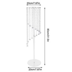 10* Crystal Flower Stand Wedding Centerpieces For Tables 80cm Tall Flower Stand