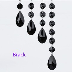10Pcs Colorful Teardrop 38mm Chandelier Crystal Prisms Wedding Decor SunCatcher
