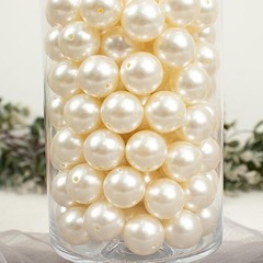 120 pcs EXTRA LARGE Faux Pearl 20 mm Beads Centerpieces Wedding Decorations SALE