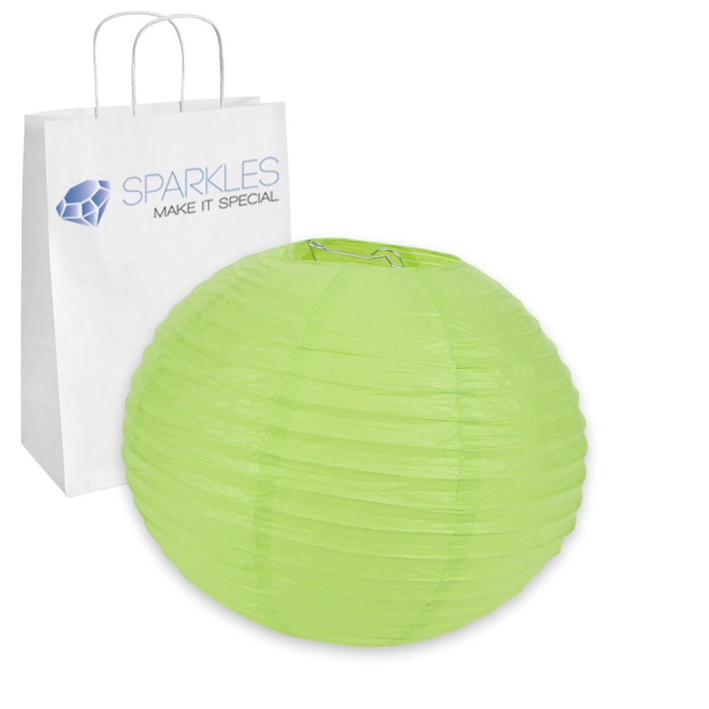 20 pcs 12″ inch Chinese Paper Lantern – Apple Green – Wedding Party Event mk