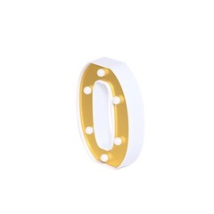 6″ tall GOLD O LED Lighted Marquee Letters Sign Party Wedding Events Decorations