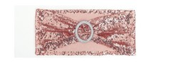 Double-Sided Sequins Rose Gold Chair Sashes for Wedding Decor, Rose Gold Sequ…