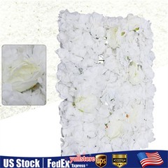 6pcs Artificial Rose Hydrangea Flower Wall Panels Wedding Party Decor 60 x 40cm