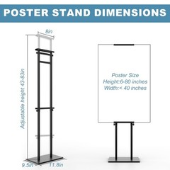 Poster Stand for Display, Sign Holder Floor Stand, Double Sided Banner Stand …