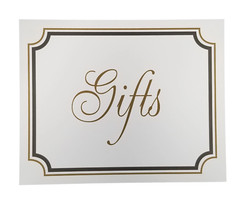 14 Piece Gold & Black Wedding Sign Set