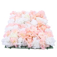 6 Pcs Artificial Silk Flower Wall Panel Floral Backdrop Party Wedding Decoration