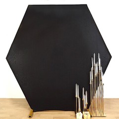 8 feet Fitted Spandex Hexagon Backdrop STAND COVER Party Events Home Decorations