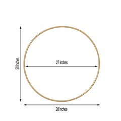 GOLD 28″ wide Round Metal Floral Hoop Wreath Ring Wedding Party Home Decorations