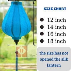 set 5 pcs silk lantern decoration size 18 inches