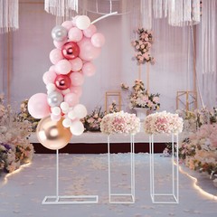 Ballon Stand+2Flower Stands Arch Backdrop Stand for Parties Wedding Flower Stand