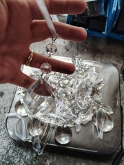 2.5lbs Of Wedding Crystals With Hooks And Ribbons Varied Design Sold By Weight