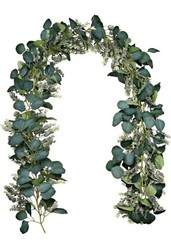 Artificial Eucalyptus Garland, 6 ft Faux Silk Eucalyptus Leaves Vines Handmade G