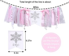 Winter Onederland High Chair Tutu-pink Onederland High Chair Banner, Garland,…