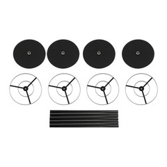 4Pcs 40cm Wedding Flower Stands,Black Metal Flower Stand for Table Centerpieces