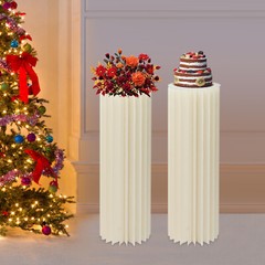 Centerpiece Stands Columns Display with Acrylic Lid Self-adhesive Strip Design