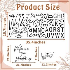 Welcome to Our Wedding Signs Decals Wedding Welcome Sign Selfie Mirror Decals…