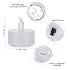 Clear Glass votive Tea Light Holders w/LED Tea Lights! Set of 150!