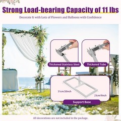 Backdrop Stand Wedding Party Backdrop Stand Pipe Kit Curtain Frame 10x20ft