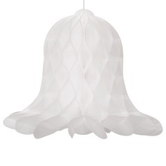 White Bells Honeycomb Paper Decorations – 9”, 3 Count – Elegant Paper Party Dec