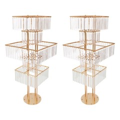 2 PCS Flower Stands, 5 Tiers Flower Vase Stands, 125cm(H) Wedding Flower Stands