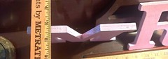“MR & MRS” HAND MADE – STANDUP WOOD SIGN – PAINTABLE – EUC!*!