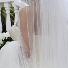 Soft Organza Fabric 1.09×1.09Yards Organza Sheer Fabric for Wedding Dress Bows