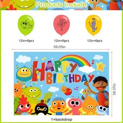 Super Simple Songs Birthday Party Decoration,Super Songs Party Photo Backgrou…