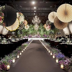 Party Hanging Paper Fans Decoration Set for Wedding Birthday Party Mother’s D…