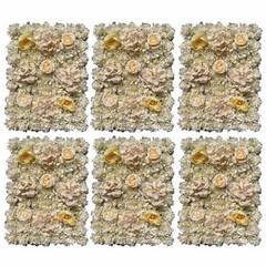 6 Pack Artificial Silk Flower Wall Panels Wedding Photography Party Venue Decor