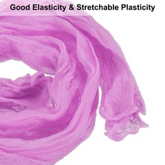 20Pcs Stocking Flower Fabric 65cm/26″ for DIY Mesh Flowers Making, Light Purple