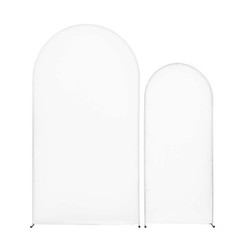 Uimoso Wedding Arch Backdrop Stand Metal Frame 7.2 ft 6 ft Set of 2 with Cover