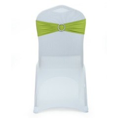 100 Spandex Stretch Chair Cover Sashes Bows Wedding Party(Apple Green)~FREE SHIP