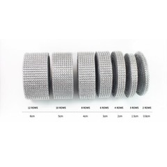 2 Rolls Gold/Silver Diamond Mesh Rhinestone Crystal Ribbon Wrap Various Sizes