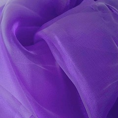Purple Premium CHAIR COVER with Curly Chiffon Ruffled SASHES Party Decorations