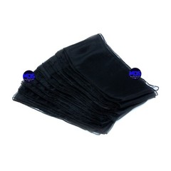 100 Black Organza Chair Sash Bow for Wedding Banquet Party Event Deco -Free Ship