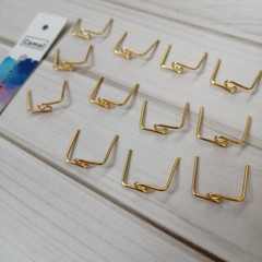 100Pcs 14mm Bronze/Gold/Chrome Metal Hook Hanger Connector for Crystal Prisms