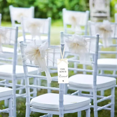 12 Pack Wedding Reserved Seating Tags for Chairs,This Row Is Reserved Signs with